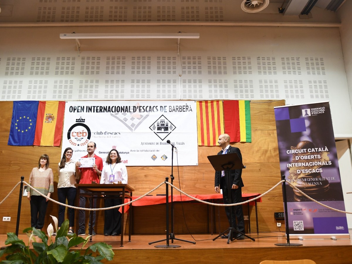 El GM català Daniel Alsina guanyador del Open Internacional de Barberà del Vallès&nbsp;2025