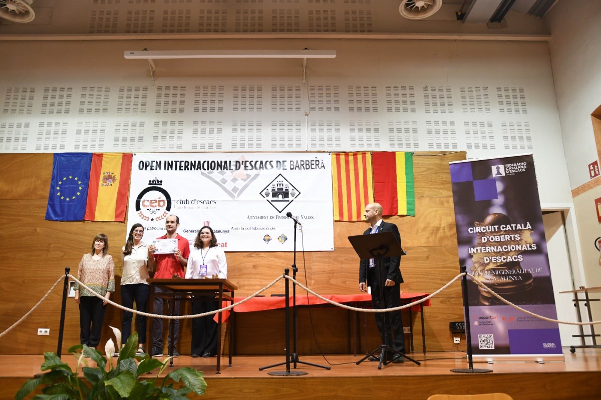 El GM català Daniel Alsina guanyador del Open Internacional de Barberà del Vallès&nbsp;2025