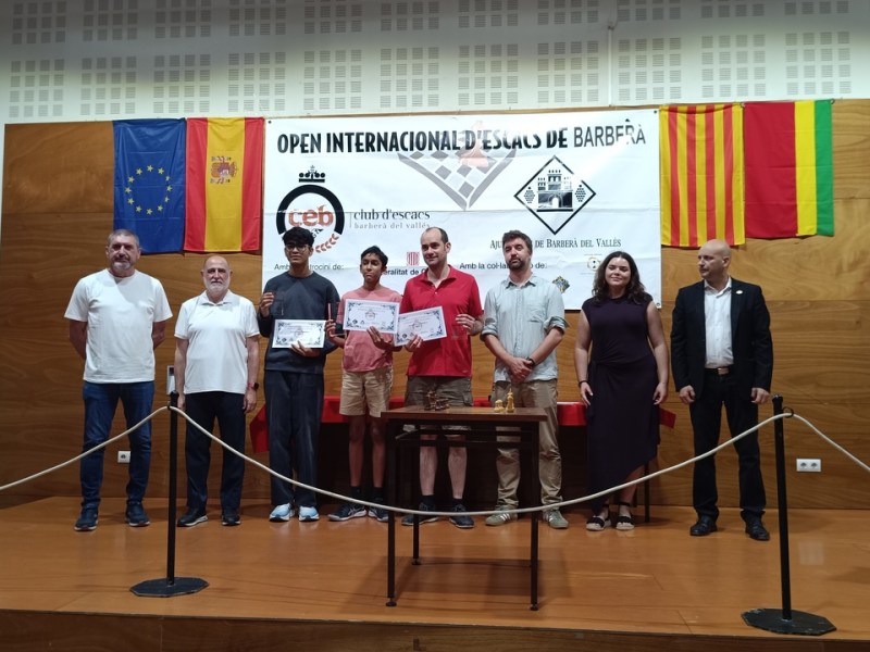Siddharth Singh guanya la 48a edició de l’Open Internacional d’Escacs de Barberà del Vallès&nbsp;2026